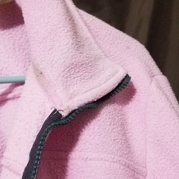 COPY - COPY - Pink zip up Fleece w/charcoal gray … - Picture 5 of 15